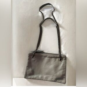 Purchased in Italy, grey leather bag